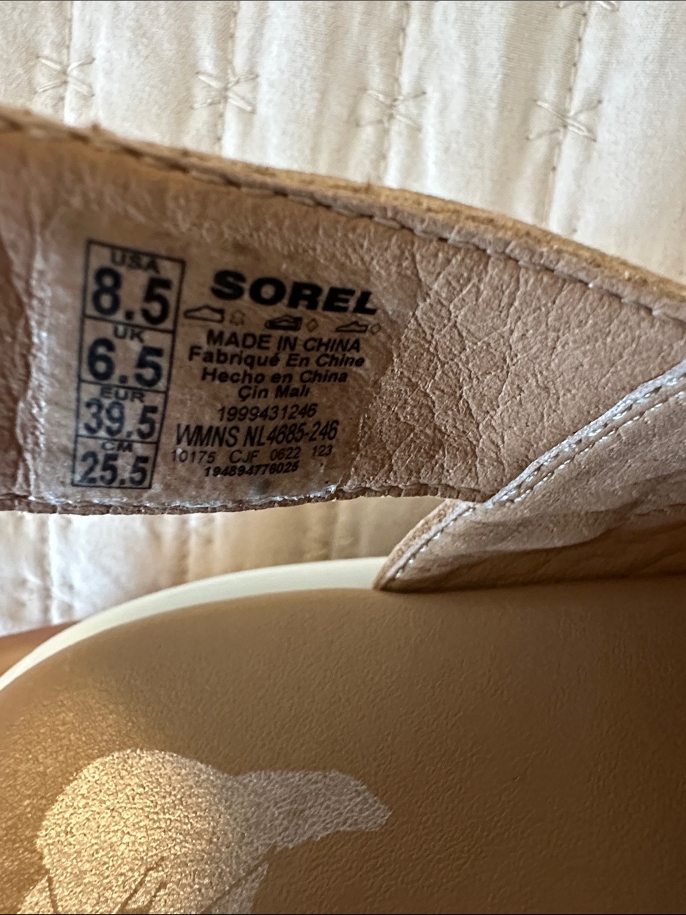 Sorel Cameron Flatform Slingback Tan Leather Sandals 8.5 - Picture 10 of 12